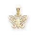 14k Filigree Butterfly Charm