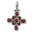 .925 Silver & Garnet Pendant