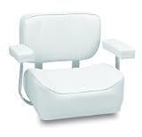 Wise Offshore Deluxe Helm Chair with Arm Rests White
