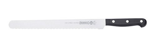 Mundial 5100 Series 10-Inch Slicer Knife with Serrated Edge, Black