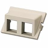 Cables To Go Angled Snap-in Module - Modular insert - white - 2 ports