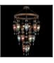 Fine Art Lamps 710840-1 Scheherazade 18 Light Large Foyer Chandelier in Aged Dark Bronze with Oasis Green glass