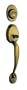 Schlage F362 PLY 609 FLA RH Plymouth Double Cylinder Handleset with Right Hand Flair Lever Interior,