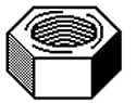 5/16-18 HEX NUT ZINC Box Qty. / 100