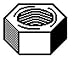 5/16-18 HEX NUT ZINC Box Qty. / 100 Image