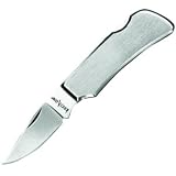 Kershaw Knives Pocket Knife, Stainless Handle, 1.75 in. Blade, Plain