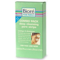 Biore Pore Perfect Combo Pack Deep Cleansing Pore Strips , 14 strips [7 face + 7 nose strips]