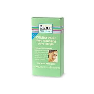 Biore Pore Perfect Combo Pack Deep Cleansing Pore Strips , 14 strips [7 face + 7 nose strips] by Biore