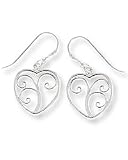 Boma Swirled Heart Dangle Earrings