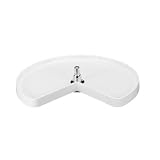 18 Diameter Kidney Lazy Susan Single Tray Almond by Rev-A-Shelf