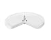 28 Diameter Kidney Lazy Susan Single Tray White