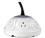 ezSpace UFO Surge Protector - White (UFO-SP6A-TN)