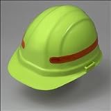 ANSI Reflective Hard Hat Strips - 7 Strips Per Sheet Orange (Lot of 6 Sheets)