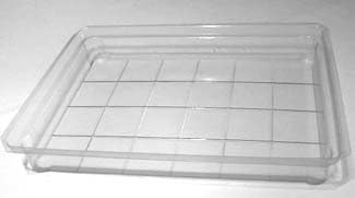 Square Grid Slab Tray-24 bar