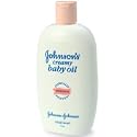 Johnson's Creamy Baby Oil, 15 Ounces