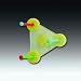 JW Pet Company Insight Sliding Pegs Small Bird Toy Assorted Colors