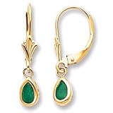 14k Emerald Earrings - May XBE89