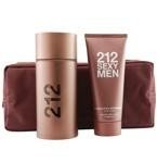 212 SEXY by Carolina Herrera - EAU DE TOILETTE SPRAY 3.4 OZ & AFTERSHAVE BALM 3.4 OZ & TOILETRY BAG FOR MEN - B000TSWXYY