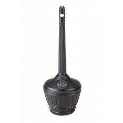 Standard Smokers Outpost - Outdoor Cigarette Receptacle (Black) (42"H x 15 3/8"D)