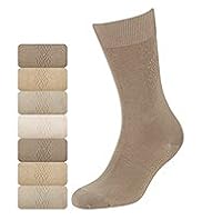 7 Pairs of Freshfeet™ Cotton Rich Diamond Socks with Silver Technology