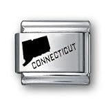 Body Candy Italian Charms Laser CONNECTICUT