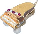 Grand Piano, 14K Gold Charm