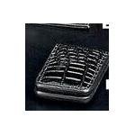 Genuine Black Leather Croc Money Clip