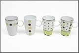 Review Maxwell & Williams  / Maxwell & Williams Retro Dots Mugs - Mint - Set of 4