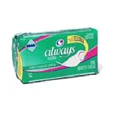 Always Thin Ultra Maxi Pads Long Super With Wings - 32 pads/pack, 6pack