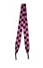 Foot Galaxy 54" Black and Pink Checkered Printed Shoe Laces