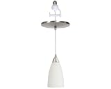 Cone Screw-In Pendant with White Shade