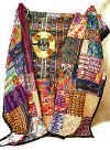 Guatemalan Handmade Mixed Huipile Patchwork Quilt - Twin