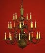 Chandelier 24 Candle by Fourteenth Colony