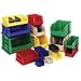 Quantum QUS954 Plastic Storage Stacking Hulk Container, 24-Inch by 16-Inch by 11-Inch, Blue, Case of 1