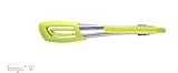 Chefn Tongo 9-Inch Stainless Steel and Silicone Tong Avocado