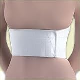 FLA Hospital Grade Two Panel Surgical Rib Belt for Women. White. Universal