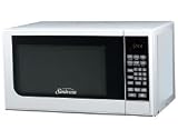 Sunbeam SGC7701 0.7 Cubic Foot 700 Watt White Compact Digital Microwave Oven