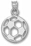 Pierced Large "Soccer Ball" Pendant - Sterling Silver Jewelry