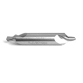 #6 High Speed Steel 82 degree Combined Drill and Countersink by Center Drills