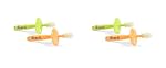 2 Pack Zo-li Gummy Stick Baby Gum Massagers (4 Total)