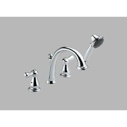 Delta Faucet T4775/R4707 Leland Deck Mount With Handshower Whirlpool Faucet - Chrome