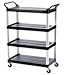 Rubbermaid-Off-White X-Tra 4 Shelf Cart 300Lb (4096OW) Category: Utility Carts