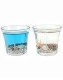 Beach Candle Centerpiece for wedding receptions Blue