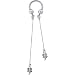 Jeweled Shamrocks Dangle Horse Shoe Circular Barbell