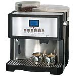 Clatronic - Kav 3002 - Machine � Expresso - S�rie Inox Designer - Affichage sur �cran LCD - Broyeur � Caf� Int�gr�