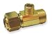 Industrial Grade 1RLX7 Supply Extender Tee, Brass, 1/2 x 1/4 In