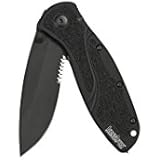 Kershaw 1670GBBLKST Black Blur Glassbreaker Knife with SpeedSafe