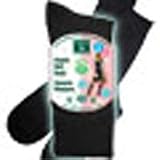 Women's Organic Boot Socks Black 1 Pair