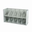 Tennsco Add-A-Stack Shelving System 2-Shelf Filing Tier, 36w x 13-3/16d x 10h, Gray