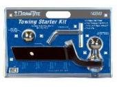 40349 DrawTite Interchangable Hitch Ball Towing Starter Kit with 2 Different Size Hitch Balls, Ball Mount, Pin and Clip, 2 inch Drop, 8.5 inch Length